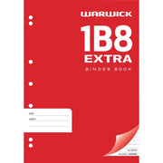 Warwick Exercise Book 1B8 64 Leaf A4 Extra Punched Ruled 7mm - Cafe Supply