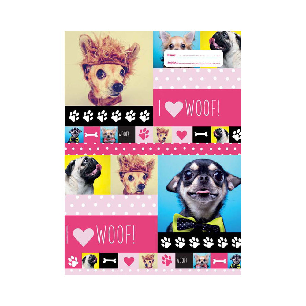 Spencil Woof Book Cover Scrapbook Pack 3 Assorted - Cafe Supply