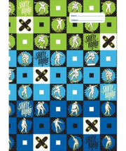 Spencil Skate Paint Book Cover Scrapbook Pack 3 Assorted - Cafe Supply