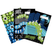 Spencil Skate Paint Book Cover A4 Pack 3 Assorted - Cafe Supply