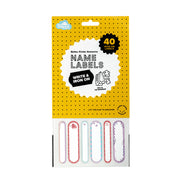 Spencil Write And Iron On Name Labels 40Pk Pretty Pastels - Cafe Supply