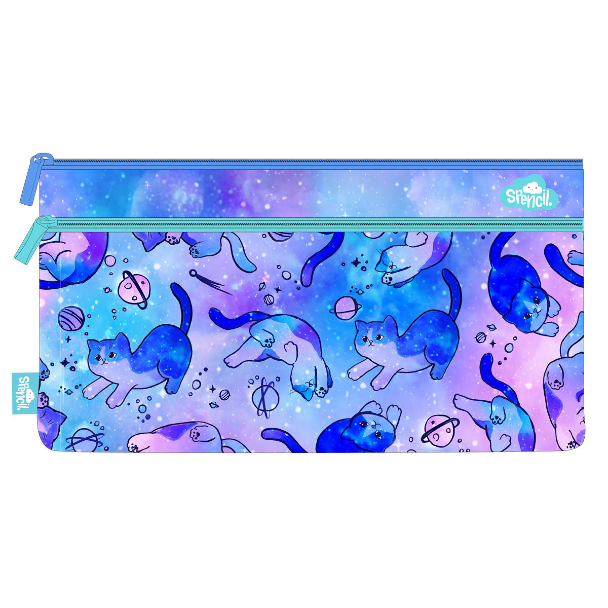 Spencil Cat-a-cosmic Pencil Case 340 X 170mm - Cafe Supply