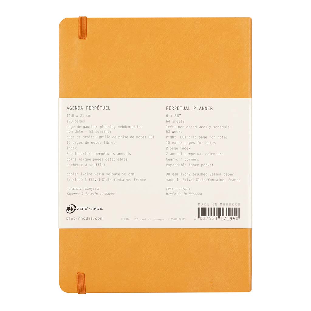 Rhodia Perpetual Diary A5 Orange