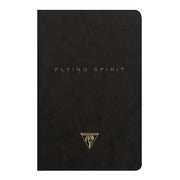 Flying Spirit Sewn Notebook 9x14cm Black