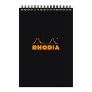 Rhodia Classic Notepad Spiral A5 Lined Black