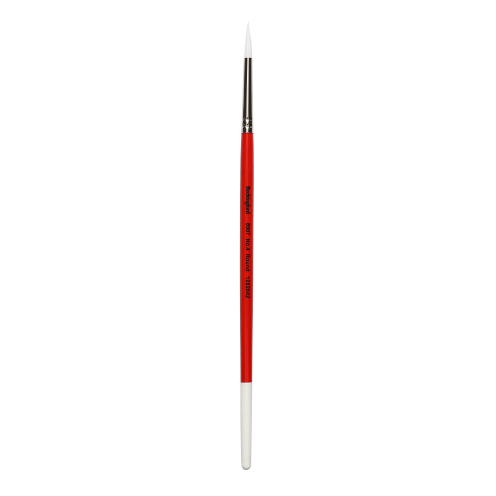 Bockingford Paint Brush 6907 Taklon Prem White Round Size 4