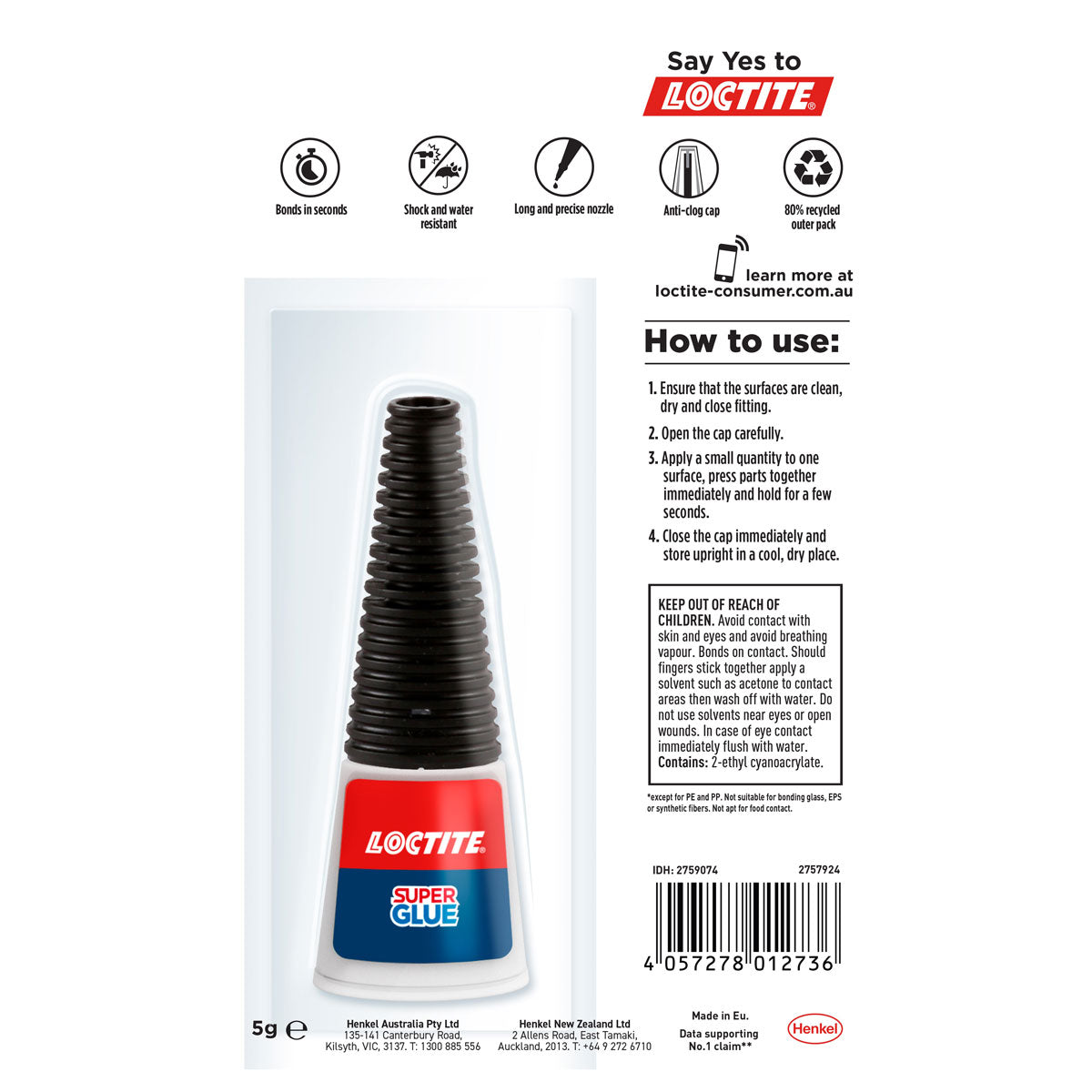 Loctite Super Glue Liquid Precision 5g - Cafe Supply