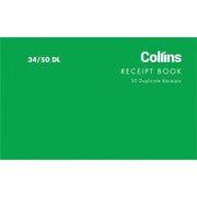 Collins Cash Receipt 34/50DL Duplicate Carbon Required - Cafe Supply