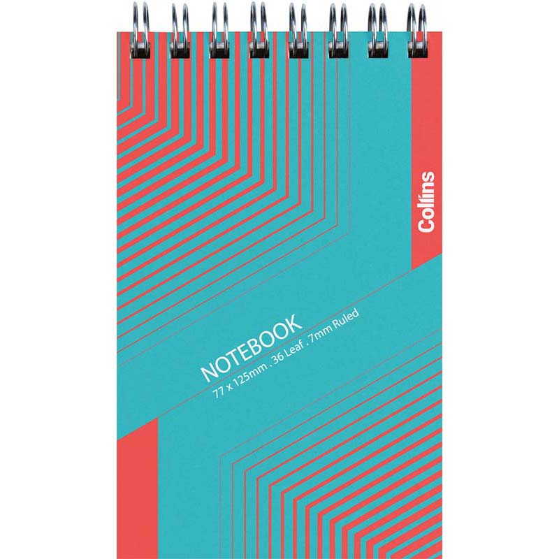 Collins Notebook SP35 Top Opening 77x125mm 7mm 36 Leaf - Cafe Supply