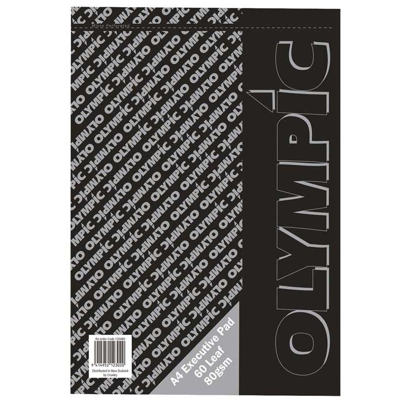 Olympic Pad A4 Executive 60 Leaf 80gsm - Cafe Supply