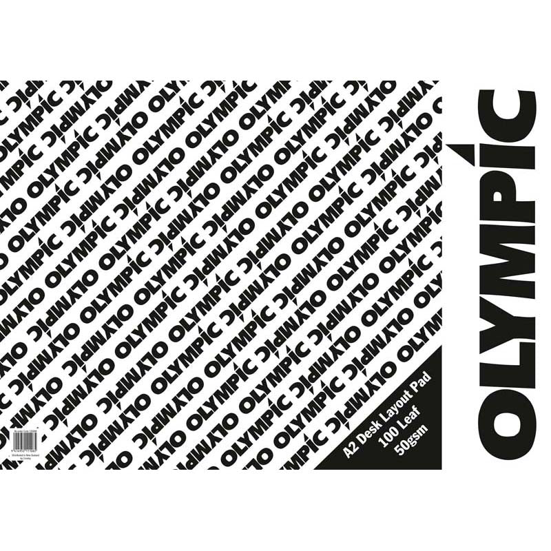 Olympic Pad A2 Layout 100 Leaf White Bank 50gsm - Cafe Supply