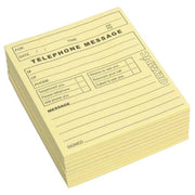 Olympic Pad Telephone Message Yellow 115x99mm 50 Leaf - Cafe Supply
