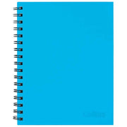 Collins Notebook Wiro 225x175 Ice Blue 100 Leaf Side Opening - Cafe Supply