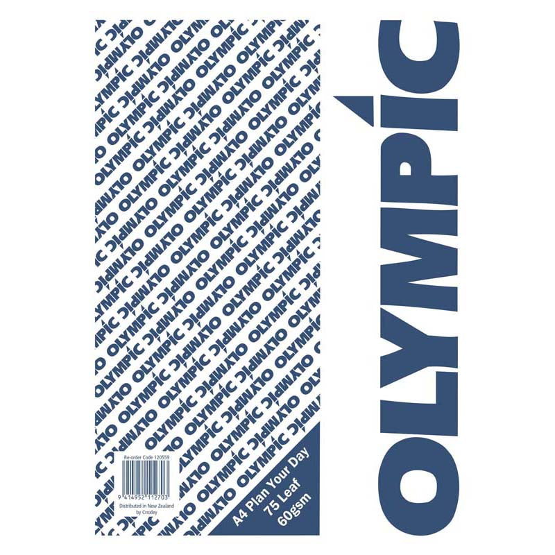 Olympic Pad A4 Plan Your Day 75 Leaf 60gsm - Cafe Supply
