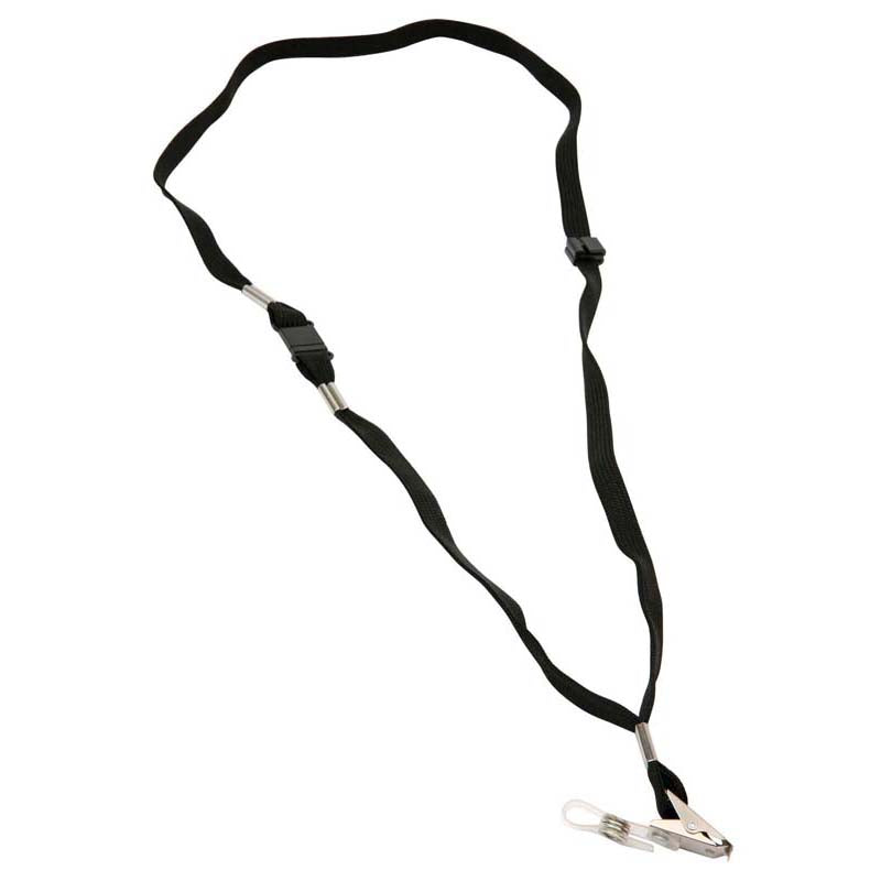 Dixon Lanyard Black Pack 10 Flat - Cafe Supply