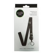 Dixon Lanyard Breakaway Retractable Reel Ring & Clip PK10 - Cafe Supply