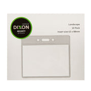 Dixon ID Pouch Landscape Pack 10 Soft Clear - Cafe Supply