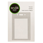 Dixon ID Pouch Portrait Pack 10 Soft Clear - Cafe Supply