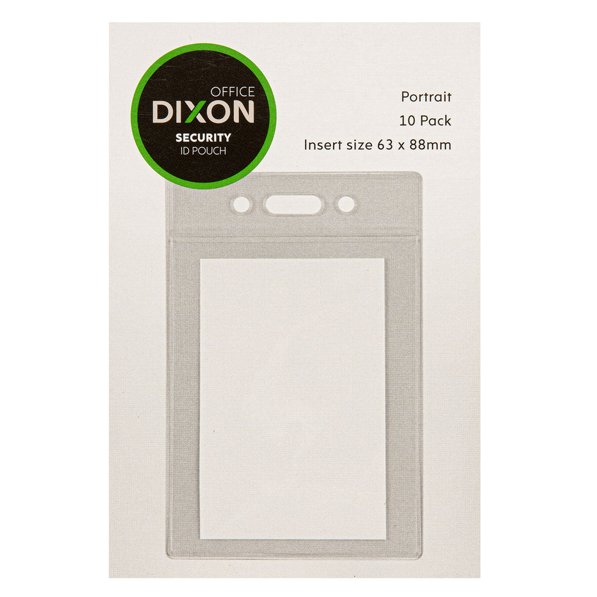 Dixon ID Pouch Portrait Pack 10 Soft Clear - Cafe Supply