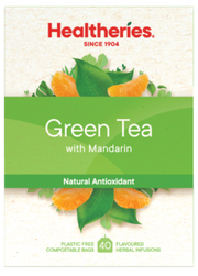 Healtheries Green Tea With Mandarin Tea Bags 40pk