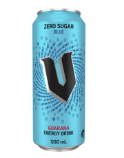 V Zero Sugar Blue Guarana Energy Drink 500ml - Cafe Supply