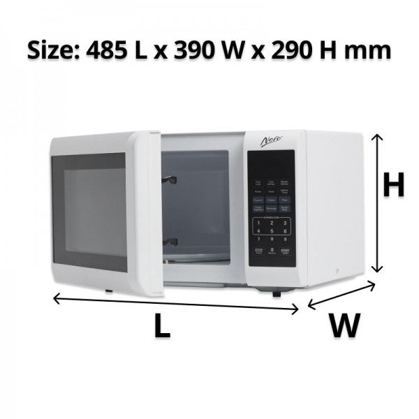 Nero 23L White Microwave - Cafe Supply