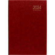 Milford Windsor A53 Week To View Diary Red Even Year