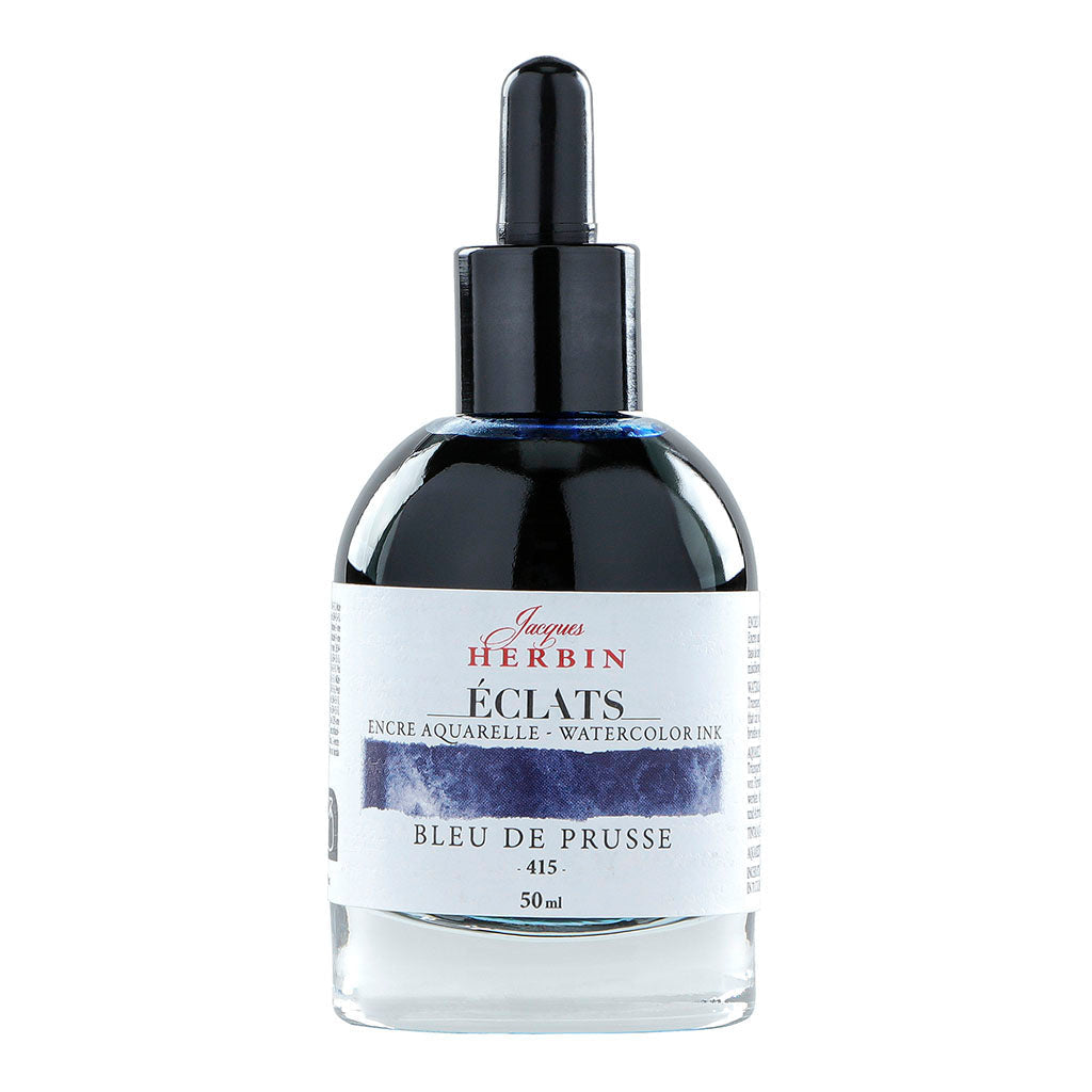 Jacques Herbin Eclats Watercolour Ink 415 Prussian Blue 50ml