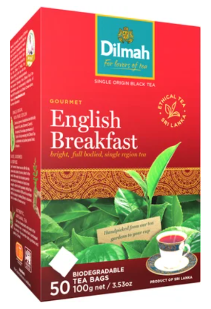 Dilmah English Breakfast Biodegradable Tea Bags 50pk
