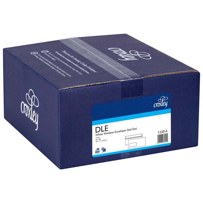Croxley Envelope DLE Window Seal Easi Box 500 - Cafe Supply