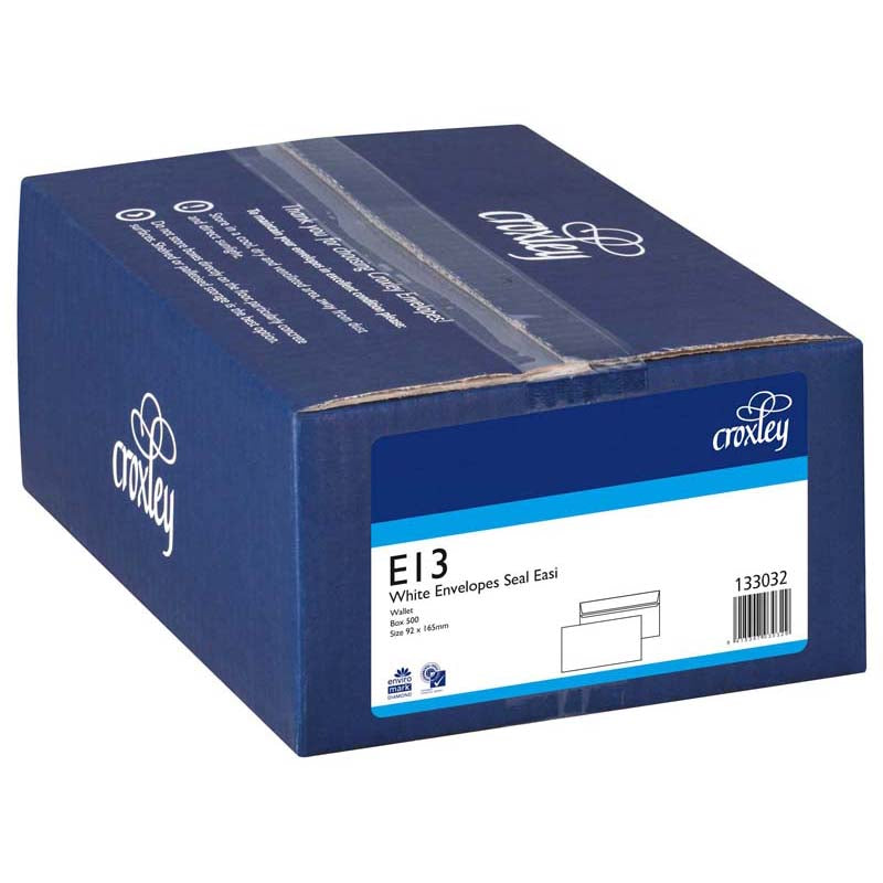 Croxley Envelope E13 Seal Easi Box 500 - Cafe Supply