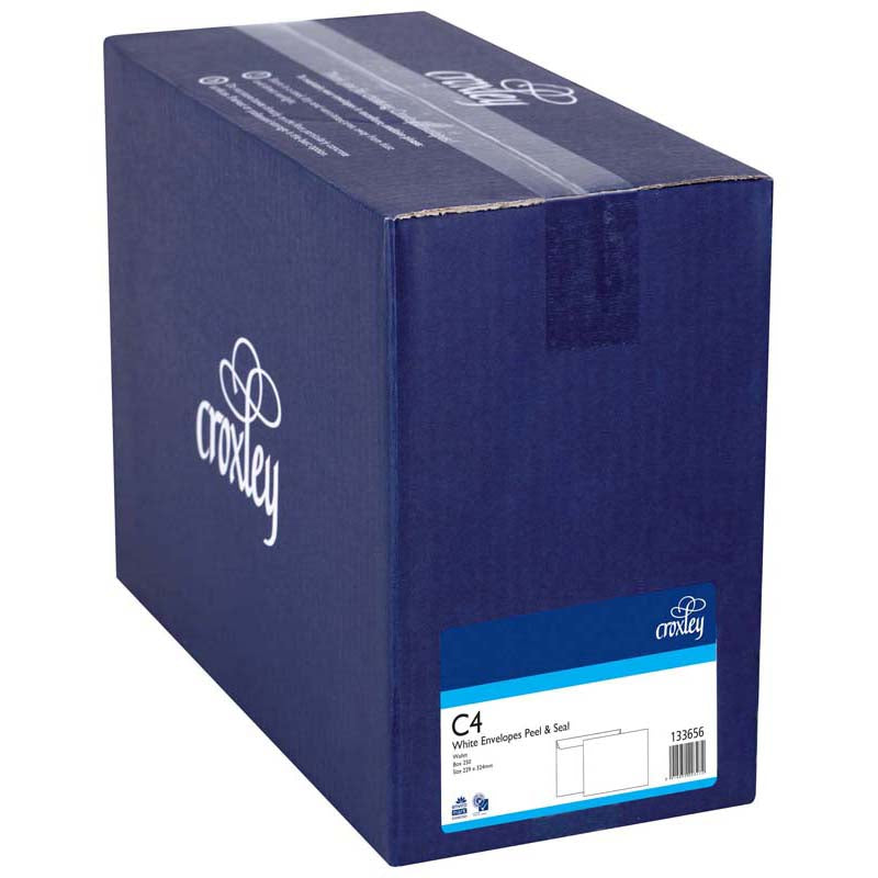 Croxley Envelope C4 Peel And Seal Wallet Box 250 - Cafe Supply