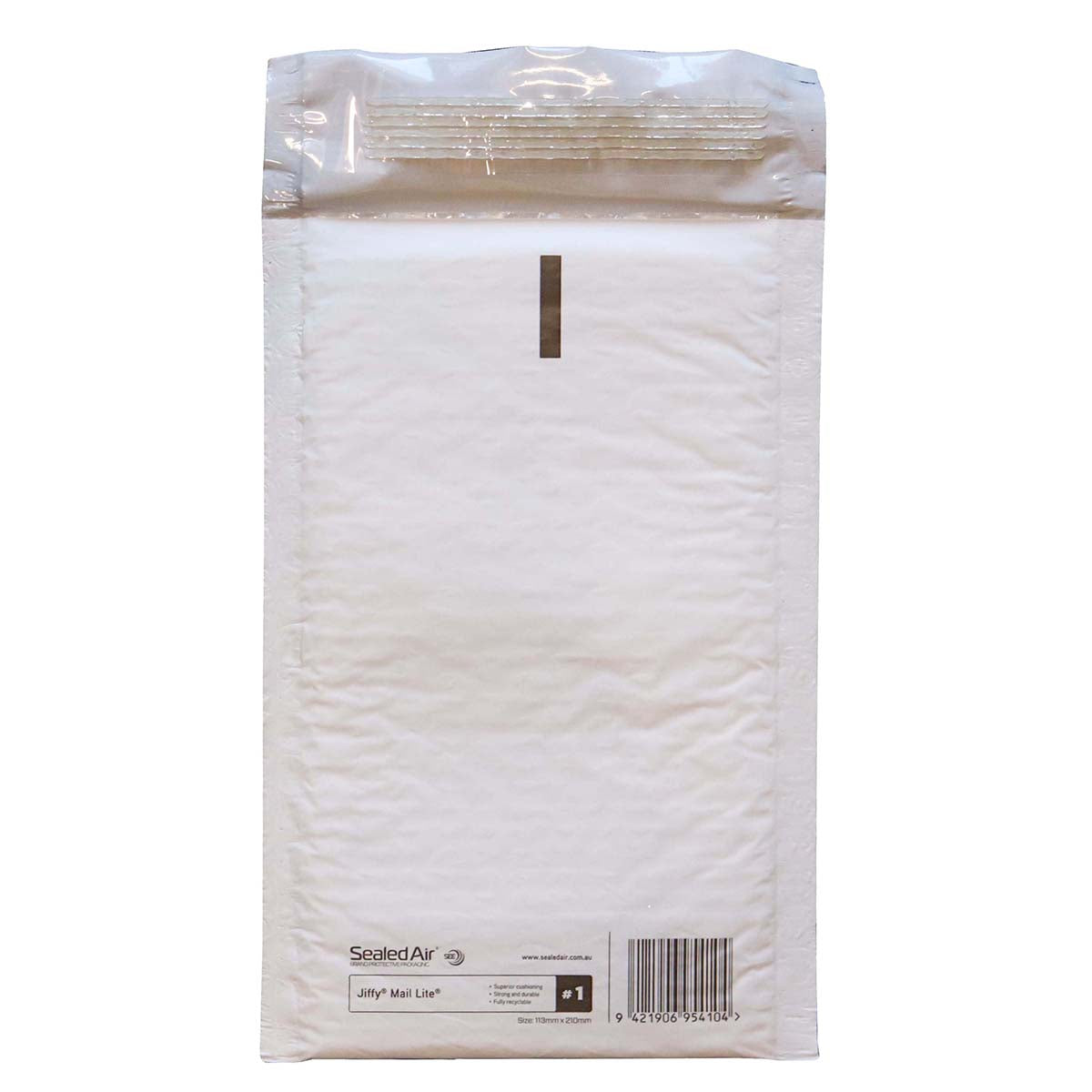 Jiffy Mail Lite Bag Size 1 113x210mm - Cafe Supply