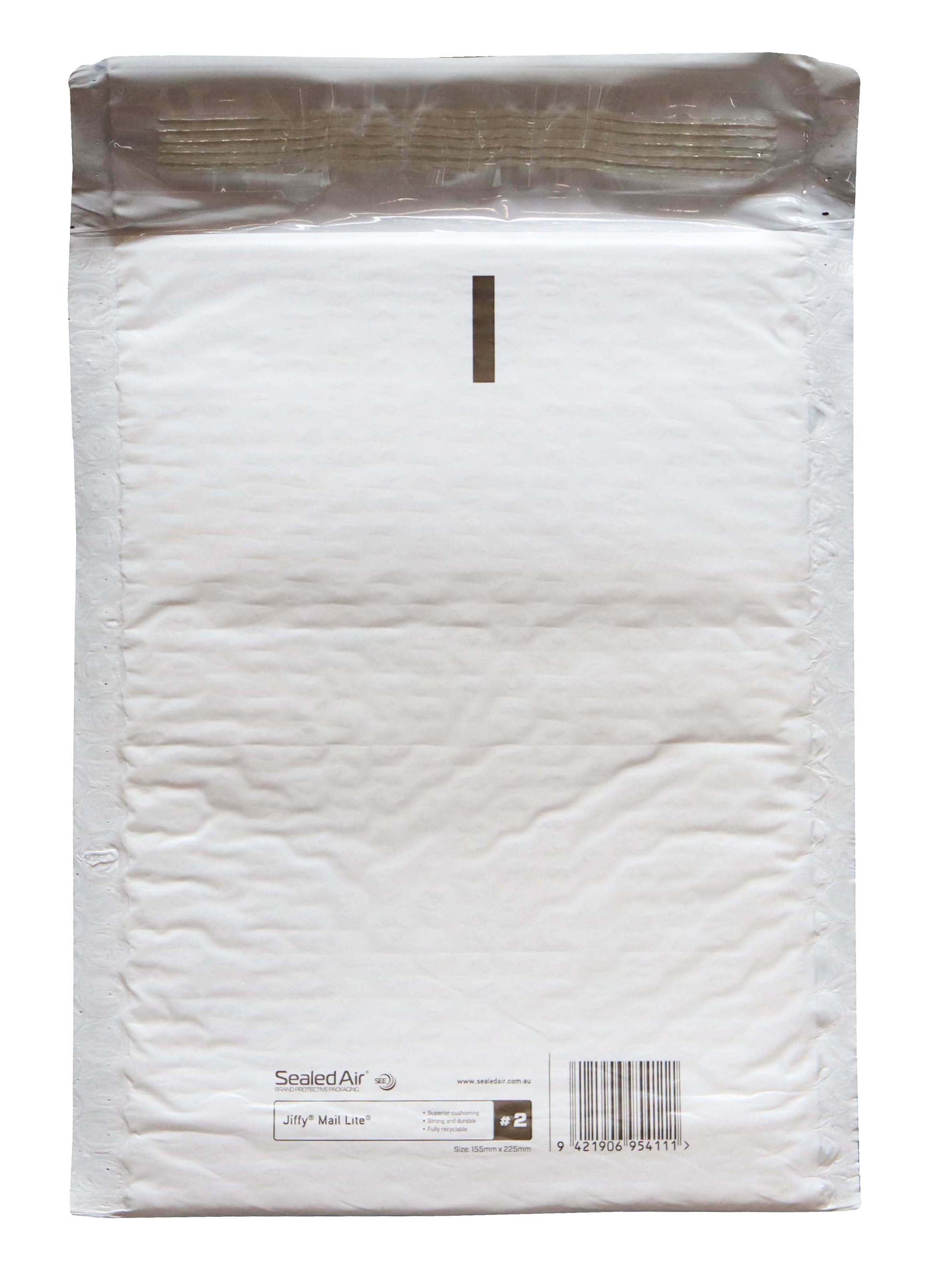 Jiffy Mail Lite Bag Size 2 155x225mm - Cafe Supply
