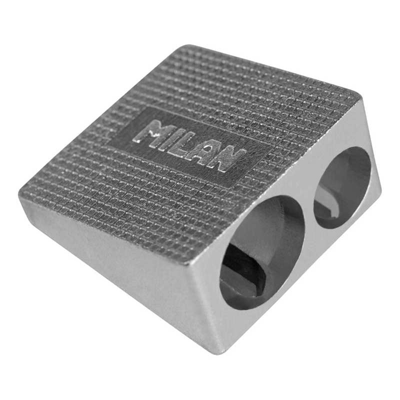 Milan Pencil Sharpener Aluminium Double Hole - Cafe Supply