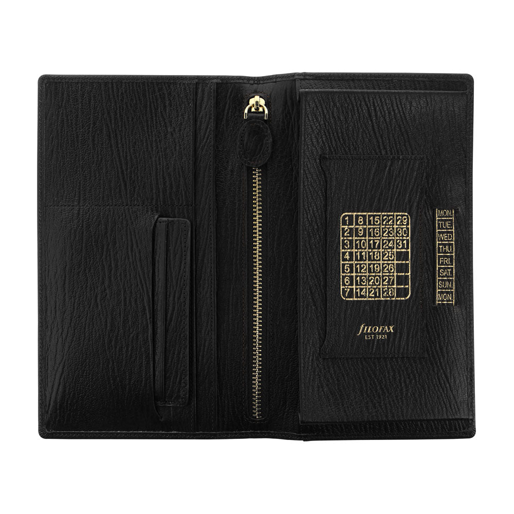 Filofax 1921 Chester Travel Wallet Black - Cafe Supply