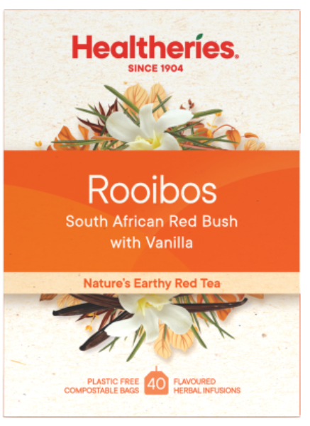 Healtheries Rooibos Vanilla Tea Tea Bags 40pk