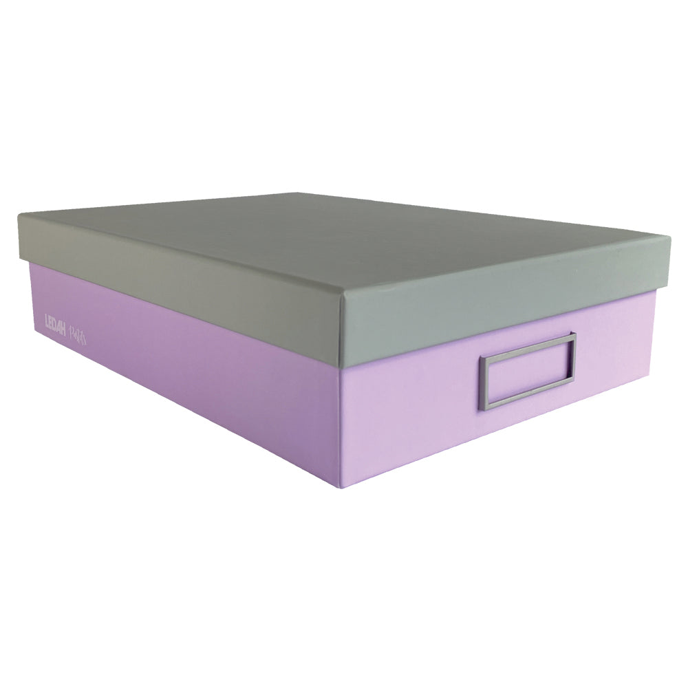 Ledah Pastels Storage Box A4 Purple - Cafe Supply
