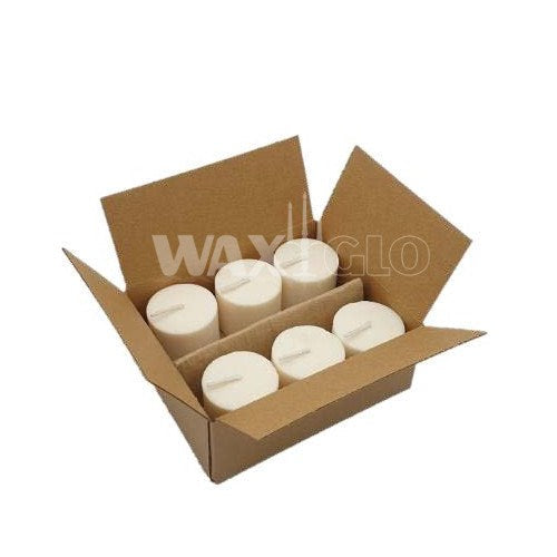 Biomass Candle 48mm x 40mm (6 Pack) - WHITE - Cafe Supply