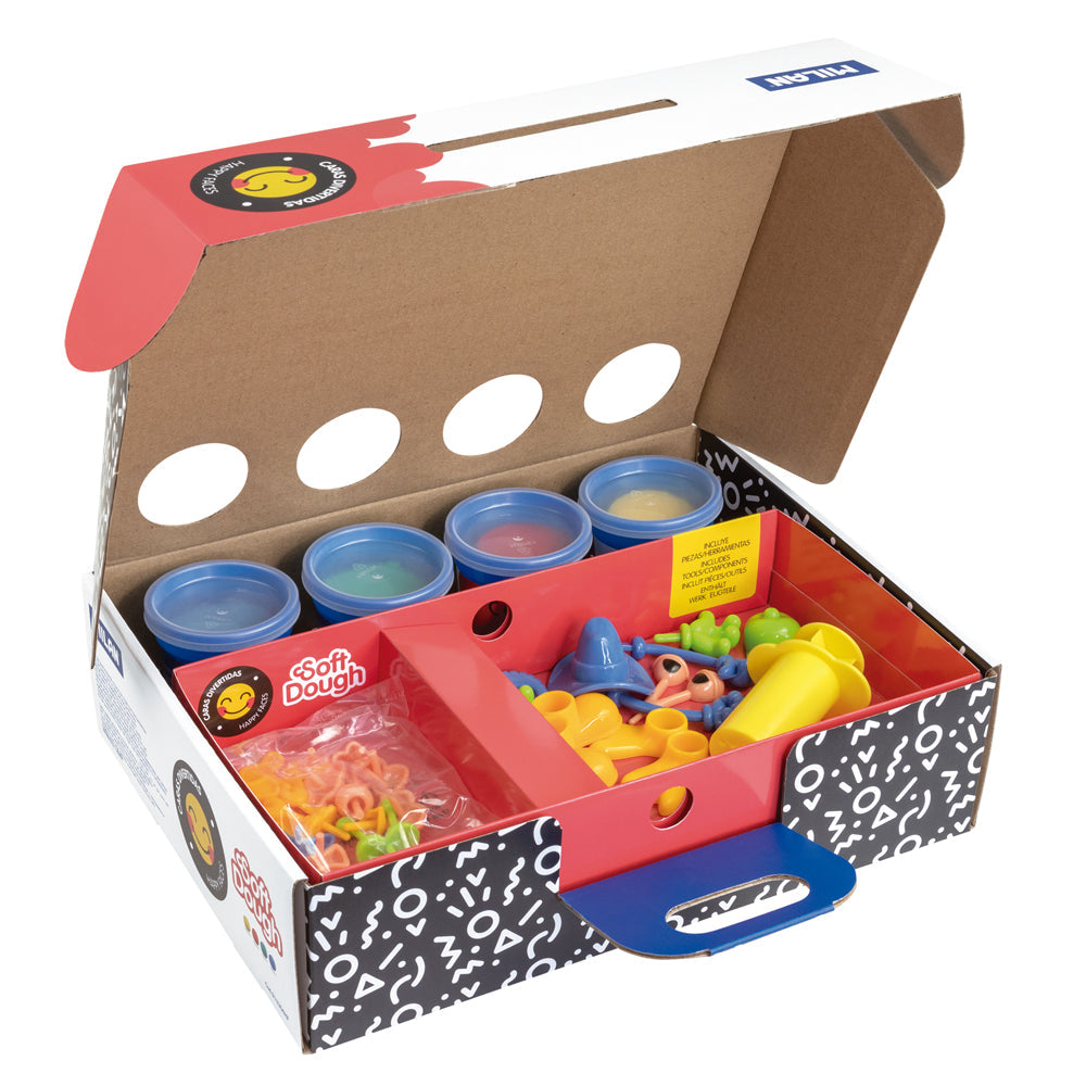 Milan Soft Dough Funny Faces Play Kit - Cafe Supply