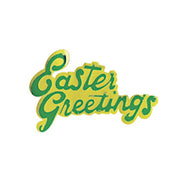 Easter Greetings Paper Motto, 55mm - Cafe Supply