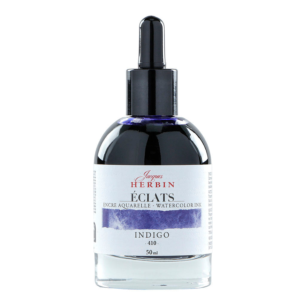 Jacques Herbin Eclats Watercolour Ink 410 Indigo 50ml