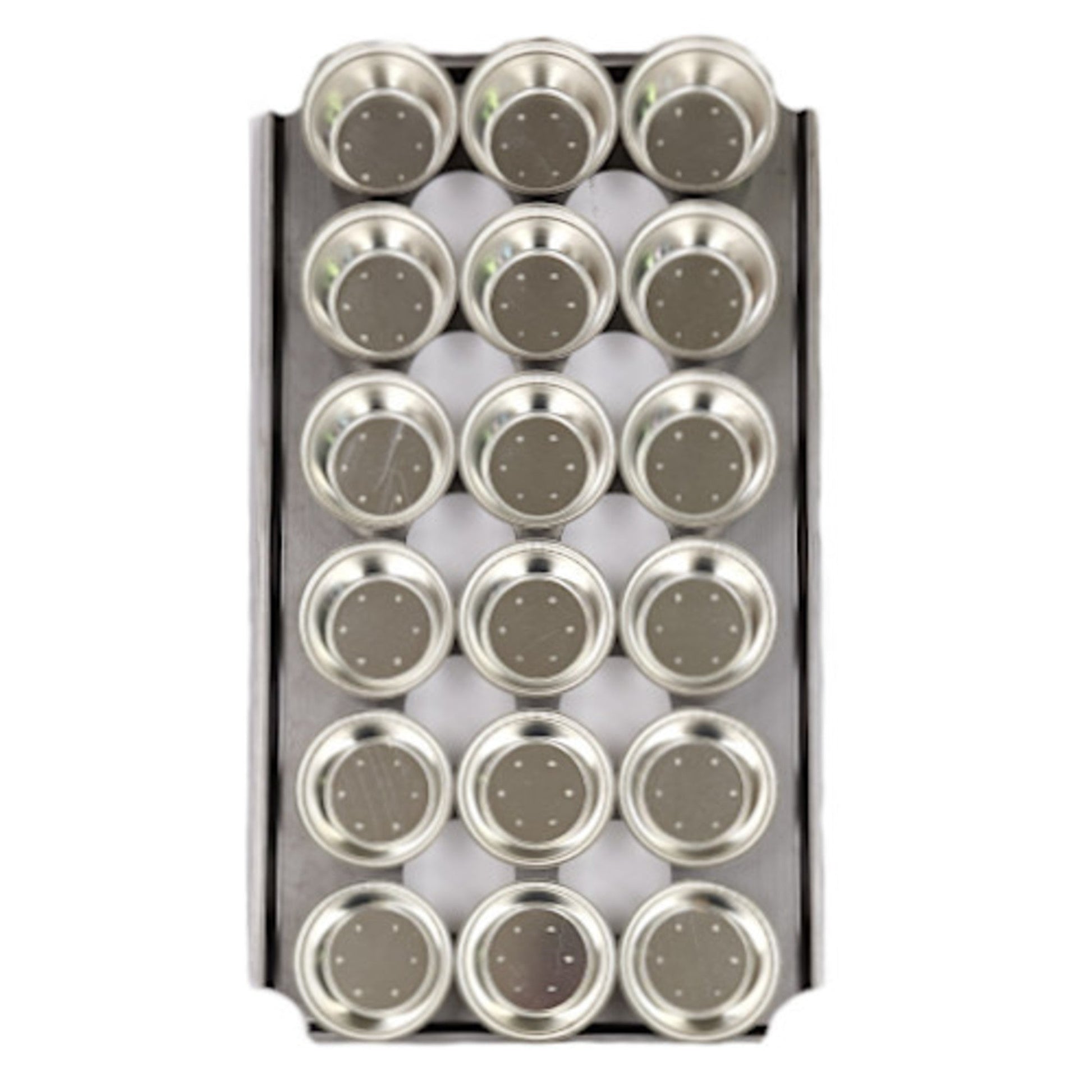 Palletized Pie Tins, (18) Round Very Deep 113x42mm, Tray size 720x405mm - Cafe Supply