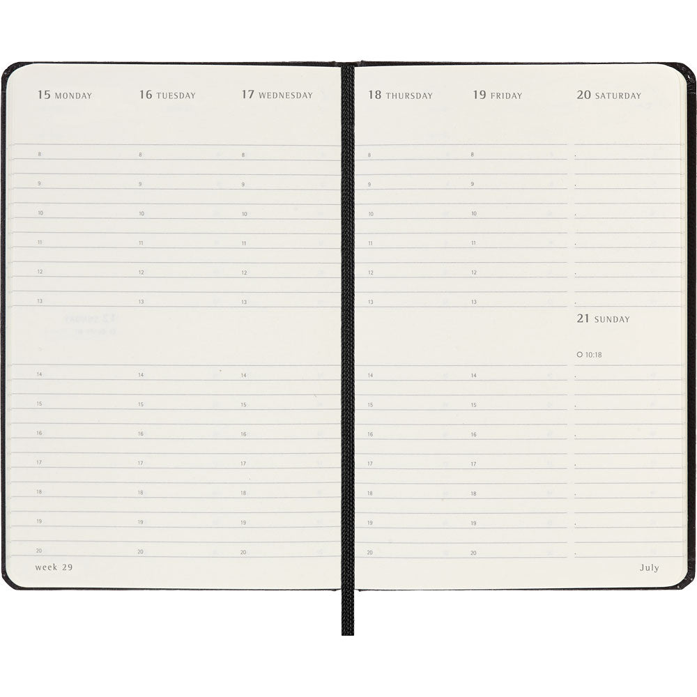 Moleskine Diary 12 Month Weekly Vertical HC Pocket Black