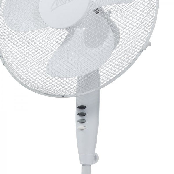 Nero 40cm White Pedestal Fan - Cafe Supply