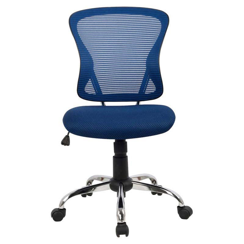 Brenton Chair Blue Mesh Mid Back - Cafe Supply