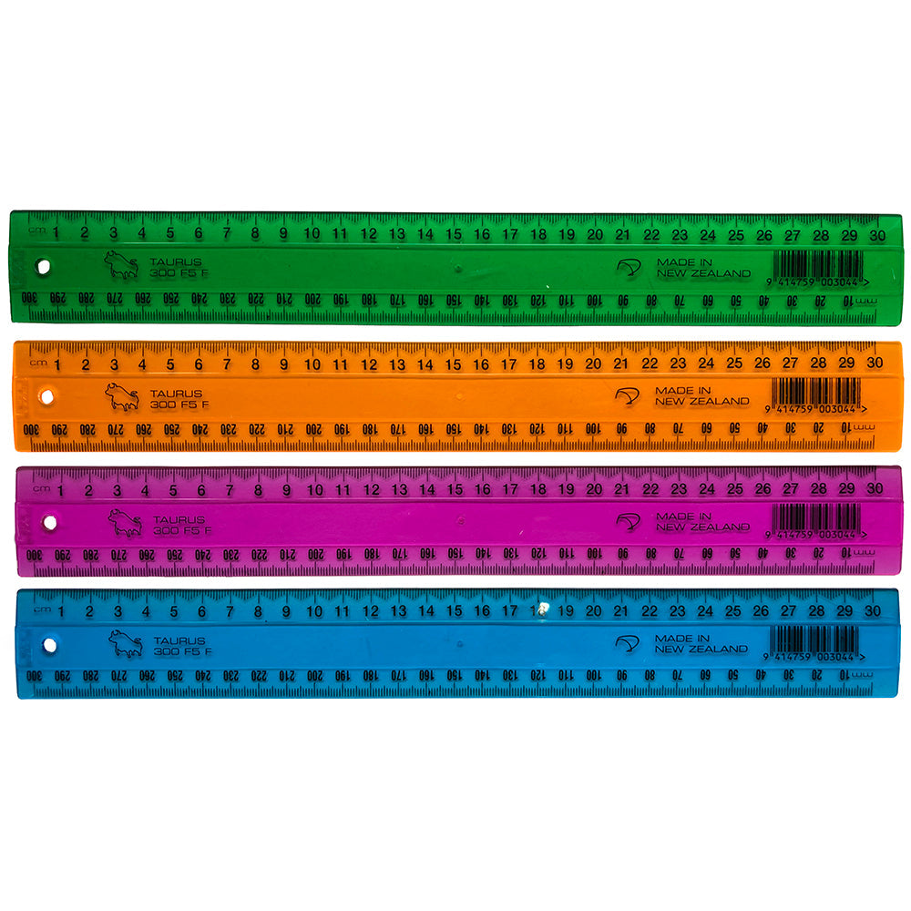 Taurus Ruler 300mm Fluoro Assorted – Northern Hospitality