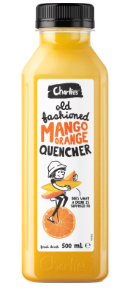Charlie's Old Fashioned Mango Orange Quencher Fruit Drink 500ml