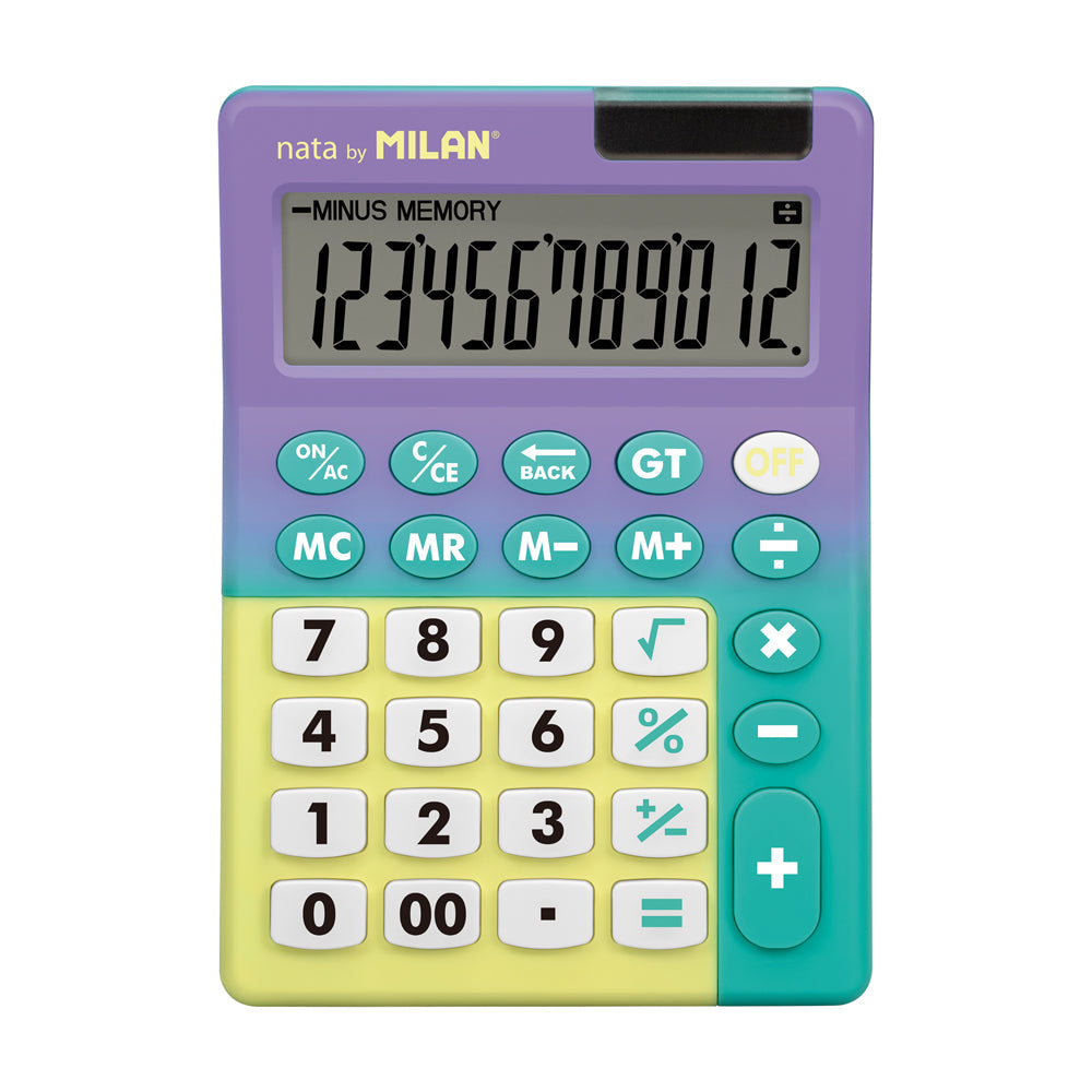 Milan Calculator Sunset Desk 12 Digit - Cafe Supply