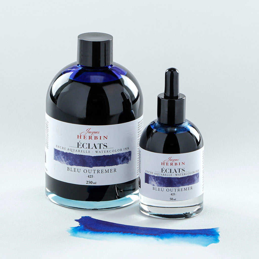 Jacques Herbin Eclats Watercolour Ink 425 Ultramarine Blue 50ml